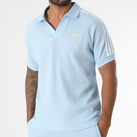 Adidas Originals - Polo de manga corta KC0690 Azul claro