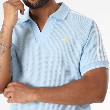 Adidas Originals - Polo de manga corta KC0690 Azul claro