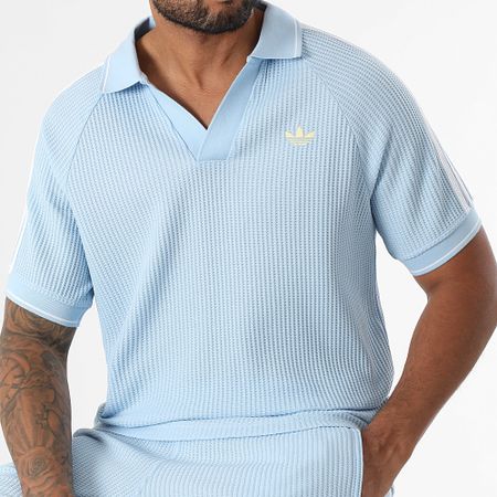 Adidas Originals - Polo de manga corta KC0690 Azul claro