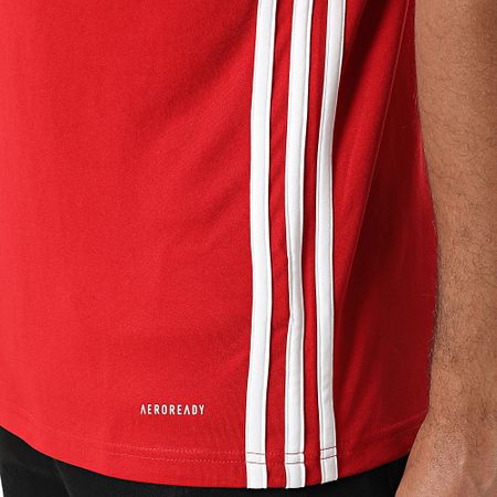 Adidas Performance - Tabela 23 Jersey Camiseta a rayas HT6552 Rojo