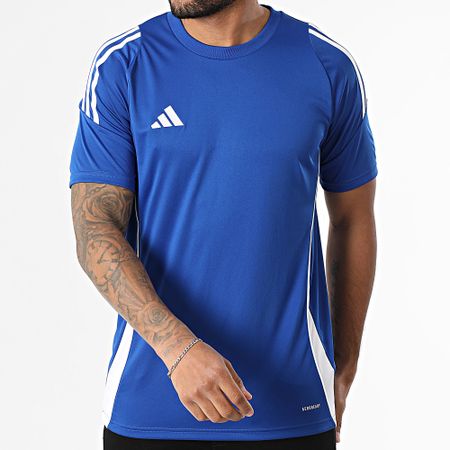 Adidas Performance - Camiseta Con Rayas Tiro24 Jersey IS1014 Azul Real