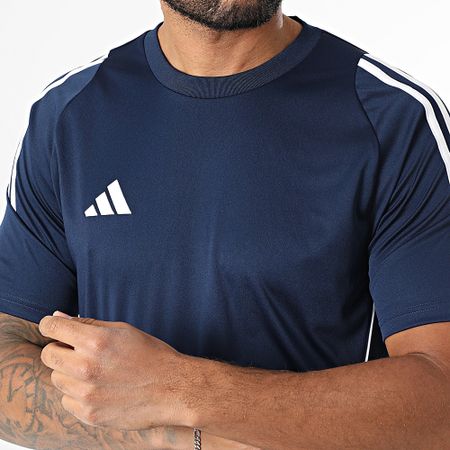 Adidas Performance - Camiseta A Rayas Tiro24 Jersey IS1018 Azul Marino