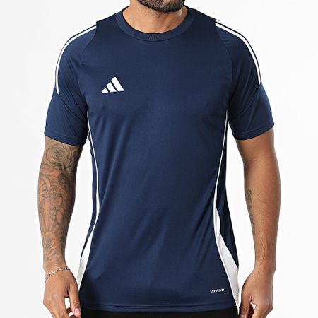 Adidas Performance - Camiseta A Rayas Tiro24 Jersey IS1018 Azul Marino