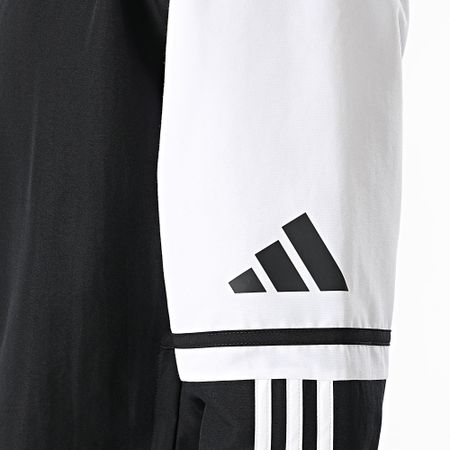 Adidas Performance - SQ25 Chaqueta con cremallera a rayas JE2761 Negro