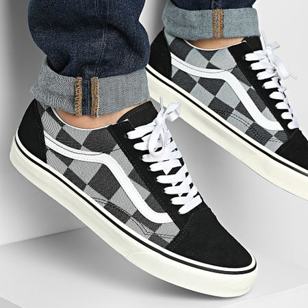 Vans - Zapatillas Old Skool D5NBMA1 Mono Checkerboard Negro
