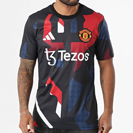 Adidas Performance - Manchester United Football Jersey JD7147 Negro Rojo Azul Marino