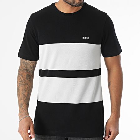 BOSS - Camiseta Stripe Zone 50544449 Negro Gris