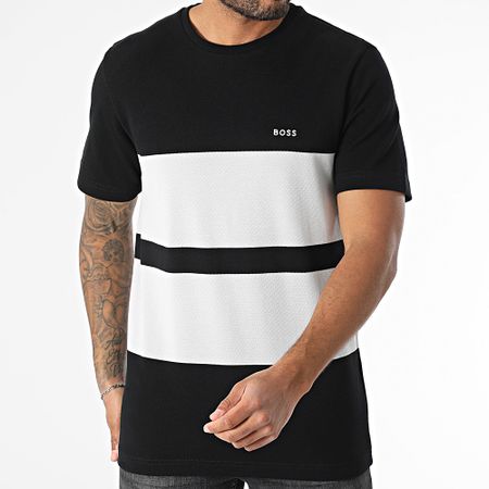 BOSS - Camiseta Stripe Zone 50544449 Negro Gris
