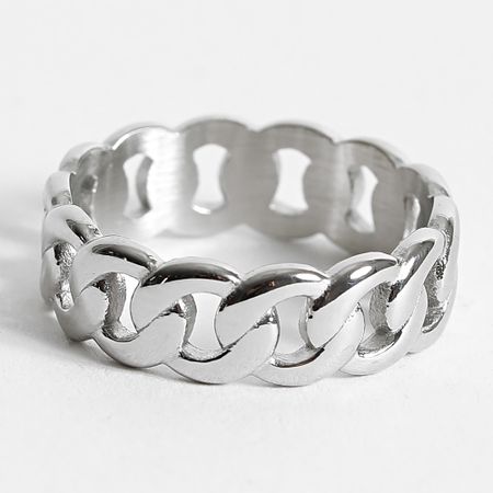 Make It Shine - Anillo eslabón cubano Plata