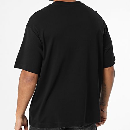 Calvin Klein - Tee Shirt Oversize Large Rojo Fashion Logo 206G Negro