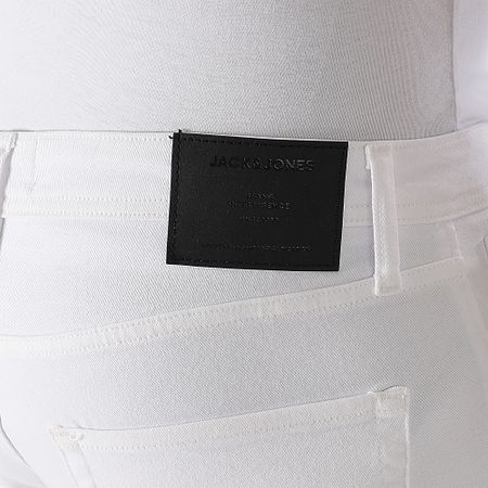 Jack And Jones - Pantalón Corto Ethan Icon Trick Jean Blanco