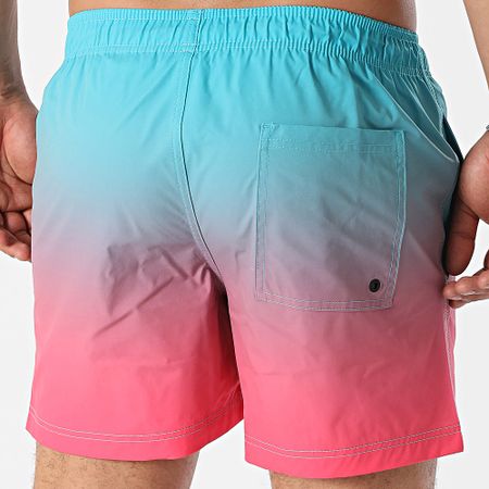 Jack And Jones - Maui Shorts de Baño Azul Turquesa Rosa Fucsia Degradado
