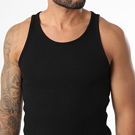 Jack And Jones - Camiseta de tirantes Hydra Pointelle Negro