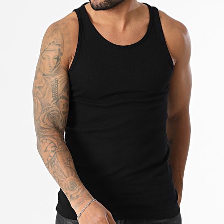 Jack And Jones - Camiseta de tirantes Hydra Pointelle Negro