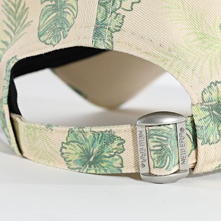 New Era - Gorra de mujer AOP Tropical 9Twenty NY Yankees 60667638 Beige Verde