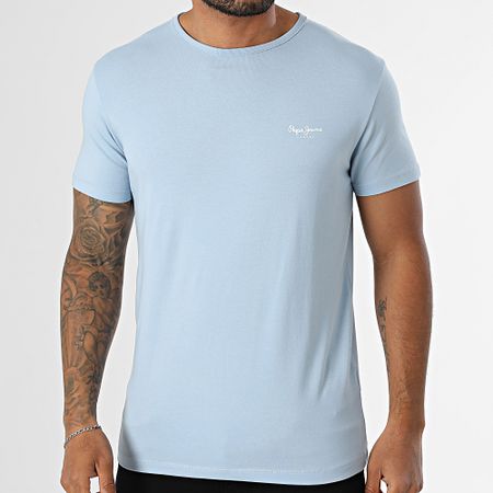 Pepe Jeans - Slim Tee Shirt Original Basic PM508212 Azul claro