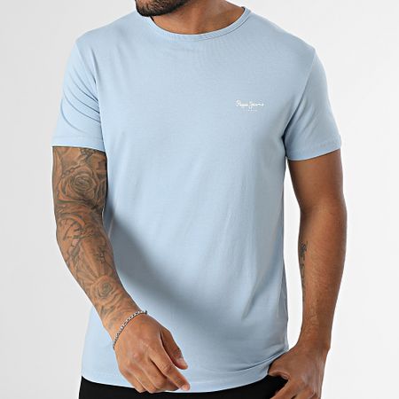 Pepe Jeans - Slim Tee Shirt Original Basic PM508212 Azul claro