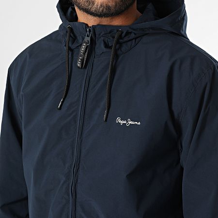 Pepe Jeans - Monson Chaqueta con capucha y cremallera PM403166 Azul marino