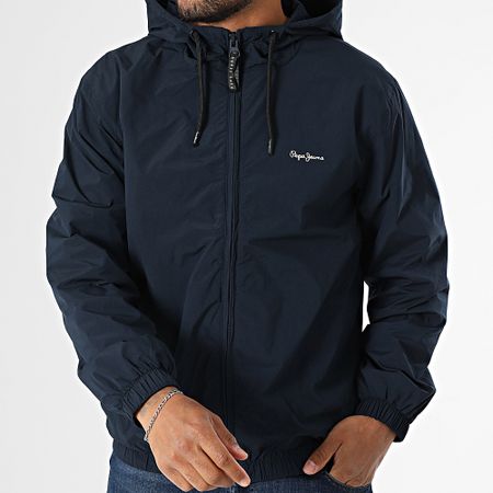 Pepe Jeans - Monson Chaqueta con capucha y cremallera PM403166 Azul marino