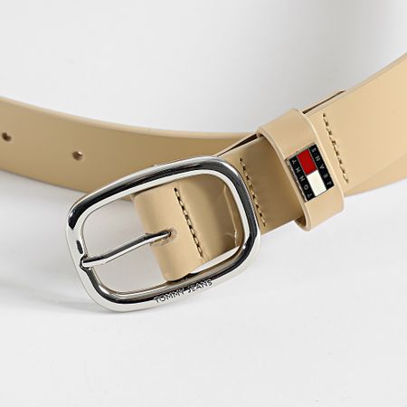 Tommy Jeans - Cinturón ovalado para mujer 5836 Beige claro