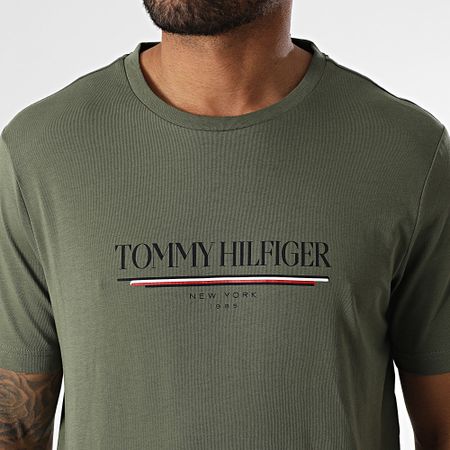 Tommy Hilfiger - Camiseta Marca Love Hilfiger 0324 Caqui Verde