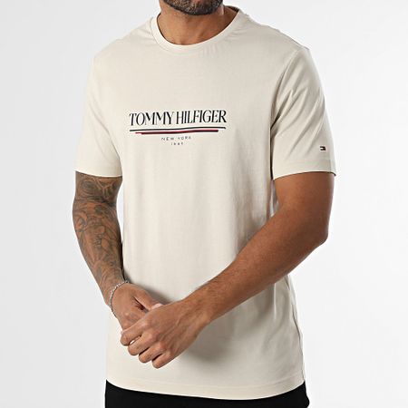 Tommy Hilfiger - Camiseta Marca Love Hilfiger 0324 Beige