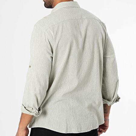 Armita - 807 Regular Fit Camisa Manga Larga Verde Claro Heather