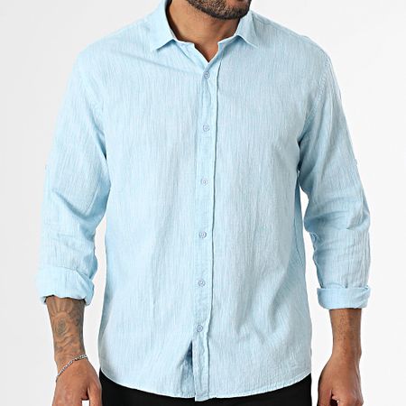 Armita - 807 Regular Fit Camisa Manga Larga Azul Claro Heather