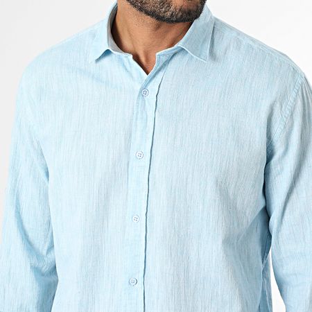 Armita - 807 Regular Fit Camisa Manga Larga Azul Claro Heather