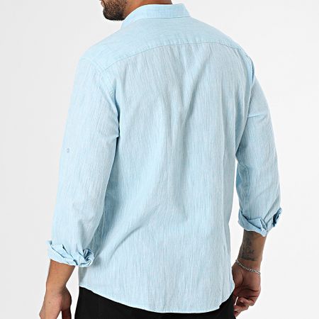 Armita - 807 Regular Fit Camisa Manga Larga Azul Claro Heather