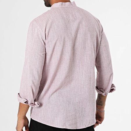 Armita - 808 Camisa Burdeos Chiné Regular Fit Manga Larga