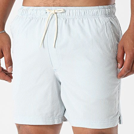 Jack And Jones - Shorts de baño Maui Light Blue White Stripe