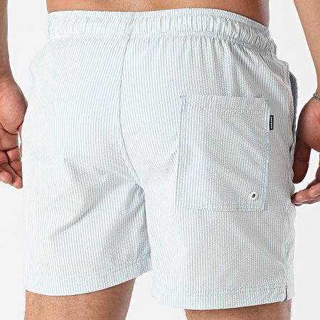 Jack And Jones - Shorts de baño Maui Light Blue White Stripe