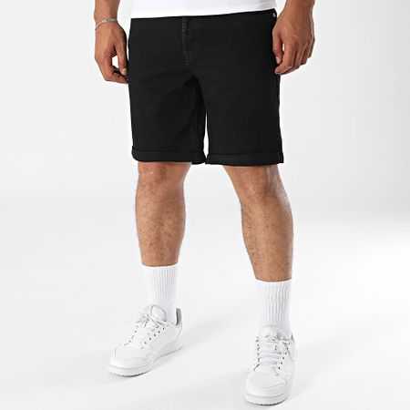 Jack And Jones - Rick Original Jean Shorts Negro