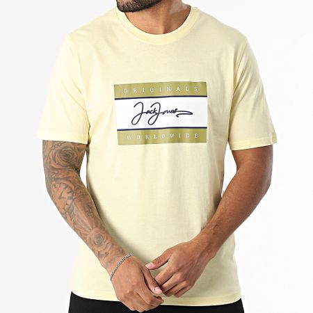 Jack And Jones - Frederiksberg Box Script Tee Shirt Amarillo