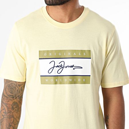 Jack And Jones - Frederiksberg Box Script Tee Shirt Amarillo