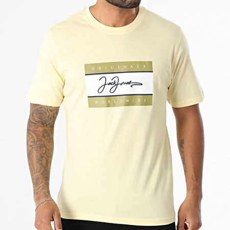 Jack And Jones - Frederiksberg Box Script Tee Shirt Amarillo