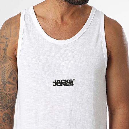 Jack And Jones - Sago Small Logo Slub Tank Top Blanco