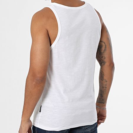 Jack And Jones - Sago Small Logo Slub Tank Top Blanco