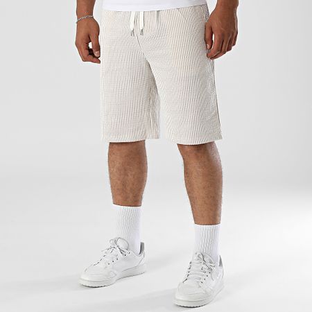Jack And Jones - Jaiden May Pantalón Corto Beige Blanco