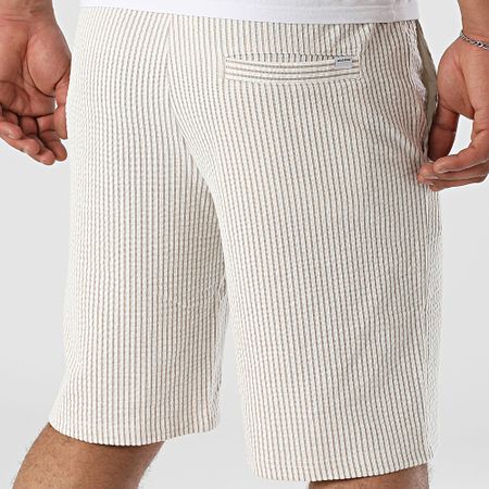 Jack And Jones - Jaiden May Pantalón Corto Beige Blanco