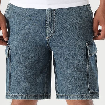 Jack And Jones - Bill Pantalones cortos vaqueros anchos Azul Denim