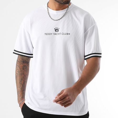 Teddy Yacht Club - Camiseta Béisbol Grande Maison De Couture Blanco Negro
