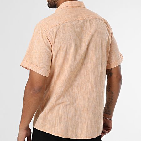 Armita - Camisa Manga Corta Regular Fit 853 Naranja Chiné
