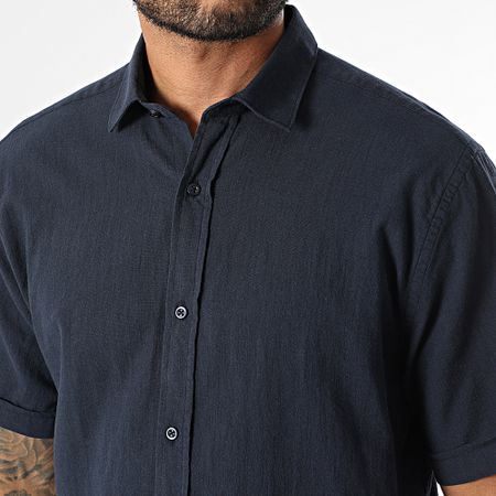Armita - Regular Fit 853 Camisa azul marino de manga corta