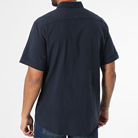 Armita - Regular Fit 853 Camisa azul marino de manga corta