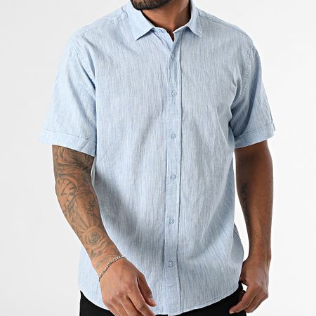 Armita - Regular Fit Camisa Manga Corta 853 Light Heather Blue