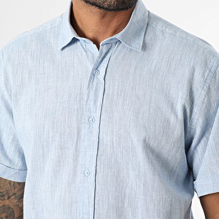Armita - Regular Fit Camisa Manga Corta 853 Light Heather Blue