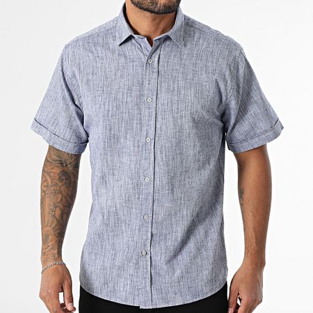 Armita - Regular Fit Camisa Manga Corta 853 Azul Marino Heather