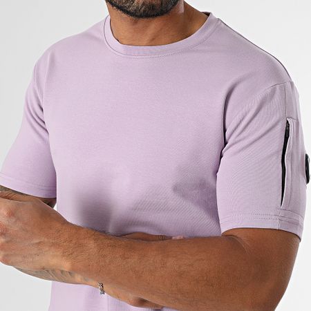 Black Industry - Conjunto de camiseta oversize y pantalón corto lila